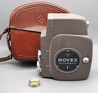 Agfa Movex Automatic I Federwerkkamera ab 1958 mit original Tasche und Filter - Bild 1 von 4