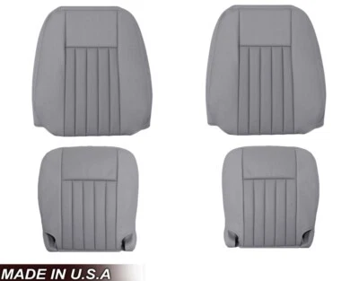 For 2003 2004 2005 2006 Lincoln Navigator Base Luxury LEATHER Seat Covers Gray - Image 1 of 4