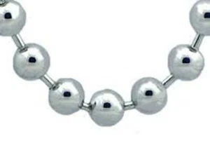 10mm SEHR GROSSE Edelstahl Silber glatte Kugelkette Halskette/Armband/Fußkettchen - Bild 1 von 7