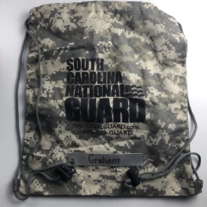 National Guard Tackle Life Backpack Drawstring Bag Camouflage South Carolina - Picture 1 of 8