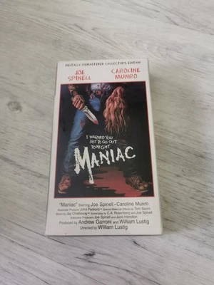 Vhs Rarität Kultklassiker Maniac Pappe EN Tape - Bild 1 von 4