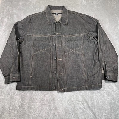 Vintage Marithe Francois Girbaud Denim Jacket Mens XL Black Workwear 90s - Image 1 of 4