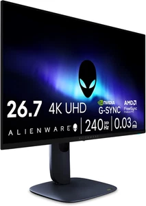 Alienware 27 4K QD-OLED Gaming Monitor AW2725Q - 26.7" 4K UHD QD-OLED 240Hz, ... - Picture 1 of 12