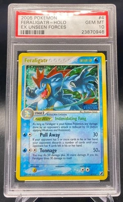 PSA 10 GEM MINT Feraligatr EX Unseen Forces Reverse Holo Pokemon Card 4/115 READ - Image 1 of 3