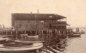 Postal de barcos Stratford CT Connecticut Pootatuck Yacht Club  - Imagen 1 de 3