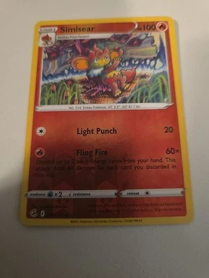Simisear 038/264 Swsh08: Fusion Strike Reverse Holo - Image 1 of 2