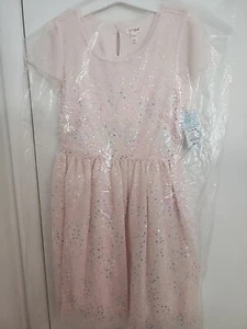 Cat & Jack Girls Belle Flutter Sleeve Sequin Dress - X-Large 14-16 Only - Picture 1 of 2