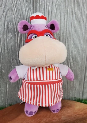Disney Doc McStuffins Hallie Hippo Plush Nurse 8" Inch Stuffed Animal VGUC - Image 1 of 3