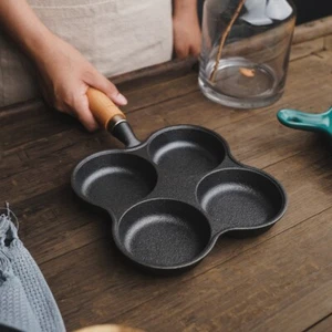 Cast Iron Egg Frying Pan Nonstick Pancake Pan Omelet Pan Bread - Bild 1 von 16