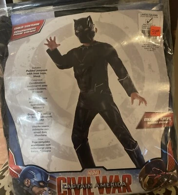 Disfraz Marvel Avengers Pantera Negra Niño Talla Grande (10/12) - Nuevo con Etiquetas - Halloween Foto 1 de 2