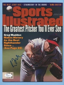 GREG MADDUX Signed Autographed 1995 No-Label Sports Illustrated SI - JSA COA - Picture 1 of 2