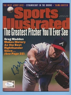 GREG MADDUX Signed Autographed 1995 No-Label Sports Illustrated SI - JSA COA - Image 1 of 2