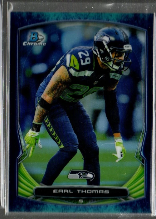2014 Bowman Chrome Bubbles Refractors #63 Earl Thomas /99 - Image 1 of 1