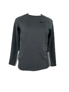 Nike Boys Size Large Fitted Long Sleeve Sick Performance Shirt Grey K6 - Picture 1 of 9