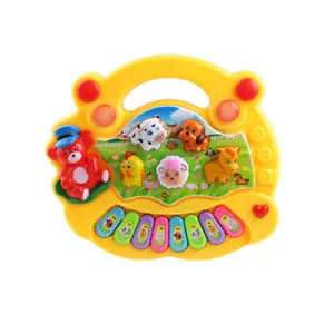 Baby Musical Toy with Animal Sound Kids Piano Keyboard Electric Flashing Music I - Picture 1 of 14