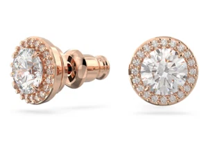 Swarovski - Una Angelic stud earrings - Round cut, Pavé, White - Picture 1 of 1