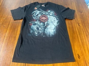 Nags Head Harley Davidson North Carolina 2014 Sugar Skull Girl Shirt Size Large - Picture 1 of 6