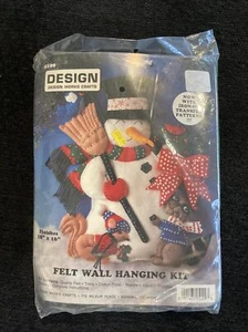 Woodland Friends #5109 Felt Wall Hanging Kit SEALED Christmas Snowman - Picture 1 of 2