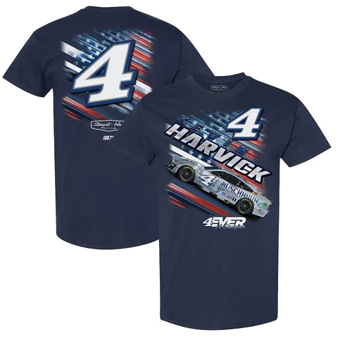 Kevin Harvick #4 4EVER a Champion Patriotic Shirt 2023 Free Shipping Instock Cover