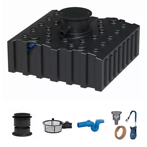 Florantia Flachtank Zisterne 4000 L Standard II - Regenwassertank Set mit Pumpe - Bild 1 von 9