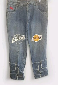 Vintage UNK NBA Denim Jeans Basketball Men’s 42x36 Lakers Kobe Eta Early Y2K - Picture 1 of 9