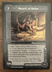 LIMITED ED Smaug at Home LotR MECCG Rare EX/NM Vintage! - Picture 1 of 2