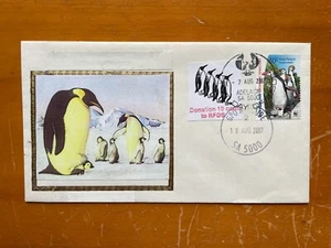 2007 AUSTRALIA AAT PENGUINS DONATION CINDERELLA FDC BY ARTHUR BERGEN - Picture 1 of 4