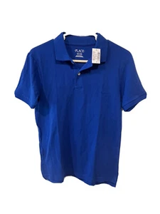 *NWT* The Children's Place Polo Shirt, Blue, Size: L (10/12) School Uniform - Picture 1 of 3