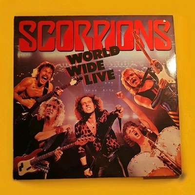 Scorpions~World Wide Live 2LP~85  POLYGRAM~824 344-1 M-2~ORIG ISSUE~VG++/VG+(1) Foto 1 de 4