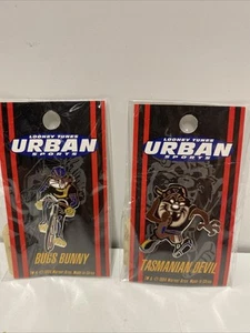 Looney Tunes Warner Bros Urban Sports Tazmanian Devil & Bugs Bunny Pin (2) - Picture 1 of 11