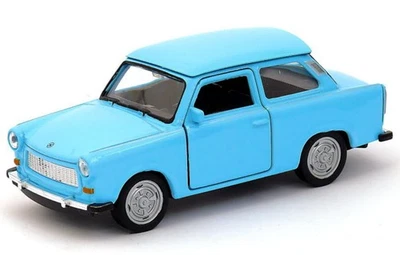 Welly Trabant 601 Sky Blue 1:34 1:39 Scales 4.5 Inch Car US IMPORT DUTIES PAID - Image 1 of 4
