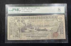 1896 $1 Educational Note Silver Certificate (Fr#224) - $1 PMG VG8 - No Notes - Picture 1 of 6