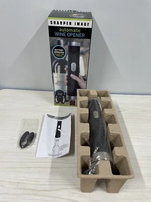Abridor de vino automático Sharper Image funciona con pilas con cortador de lámina incluido Foto 1 de 4