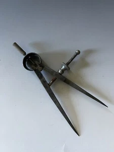 VINTAGE CALIPER Machines Flat Compass THE L. S. STARRETT CO. ATHOL Mass USA - Picture 1 of 3