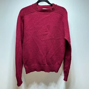 Suéter de lana vintage para hombre mediano suéter rojo Barbour's Canton NY EE. UU. - Imagen 1 de 6