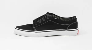 VANS 106 Vulcanized Canvas Black White 099ZY28 Youths Big Kids Girls Boys Shoes - Picture 1 of 6
