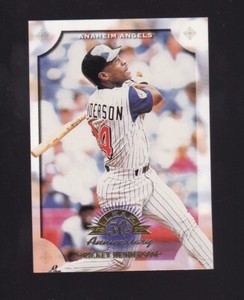 1998 Leaf Rickey Henderson #34 Anaheim Angels