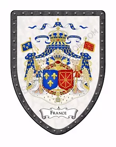 Escudo de exhibición de campo del escudo de armas real de Francia - francés - Imagen 1 de 12