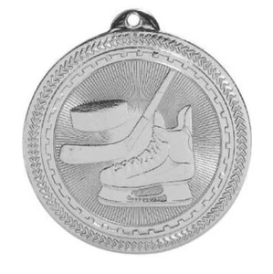 Silver Hockey Medal School Team Sports With FREE RIBBON and FREE SHIPPING #M12 - Picture 1 of 1
