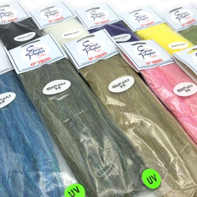 EPCULPT-A-FLY FIBERS - Fly Tying Saltwater Streamer isca peixe material flash - Imagem 1 de 4