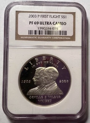2003 P First Flight Liberty Dollar - Image 1 of 2
