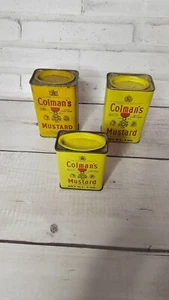 VINTAGE COLMAN'S MUSTARD TINS - SET OF 3 - Picture 1 of 6
