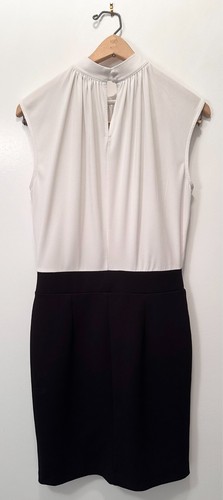 UNDERCOVER Mini abito body H&M diviso bianco e nero piccolo pizzo orlato slip
