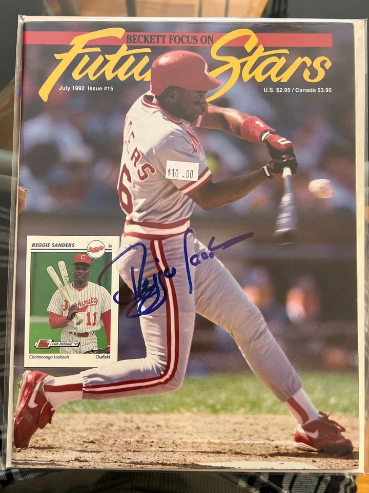 Reggie Sanders Signed Future Stars Magazine July 1992 Reds auto  - Image 1 of 1