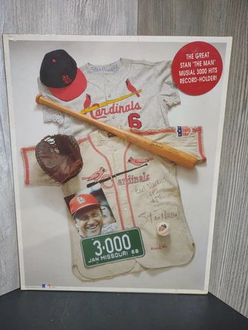 Stan "The Man" Musial 1993 MLB 11 x 14  Poster Print No. 12 Cardinals New Sealed Cover
