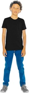 American Apparel Unisex Kids Fine Jersey Short-Sleeve T-Shirt 2 Pack size 10 E23 - Picture 1 of 3