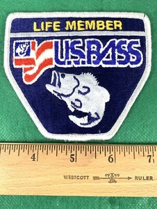 U.S. Bass "Life Member" Sew on Patch - Picture 1 of 3