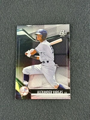 2021 Bowman Platinum ALEXANDER VARGAS Top Prospect #TOP-54 New York Yankees - Image 1 of 2