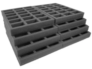 Troop Tray Set for Navara figure case. For 144 dynamic pose troops on 25mm base - Picture 1 of 3
