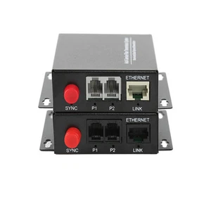 2-kanałowe telefoniczne światłowodowe konwertery mediów PCM Voice z Ethernet SM 20 km - Zdjęcie 1 z 7